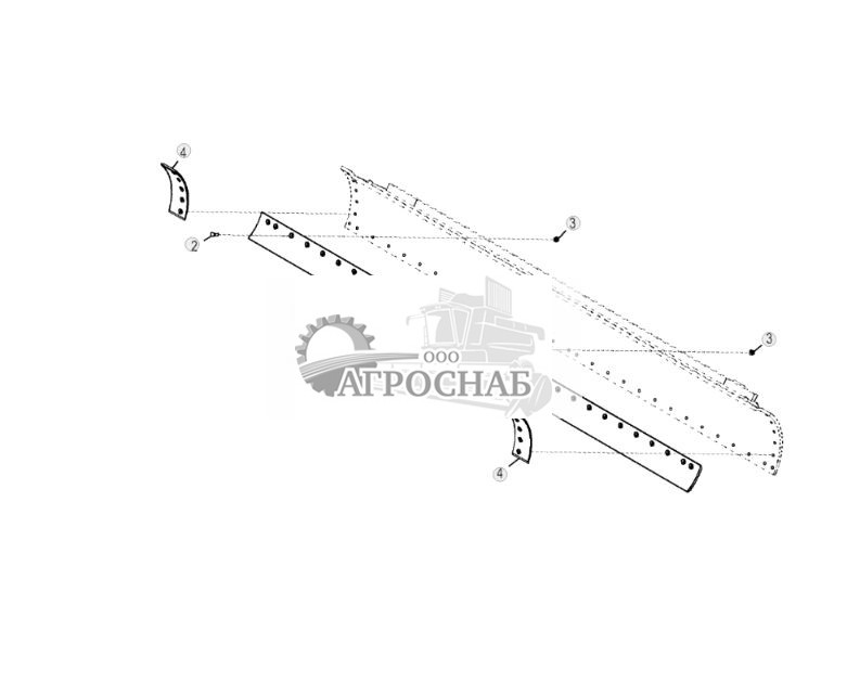 Отвал (14 футов X 27 дюймов X 1 дюйм), режущие кромки (58 дюйма X 8 дюймов) с крепежными деталями 58 дюйма - ST787351 676.jpg